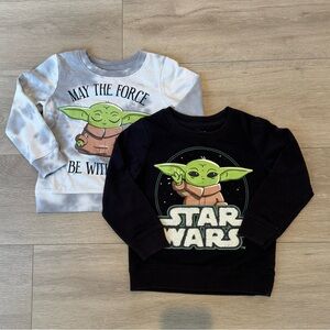 Toddler Boy Star Wars Sweatshirts Bundle - 3T